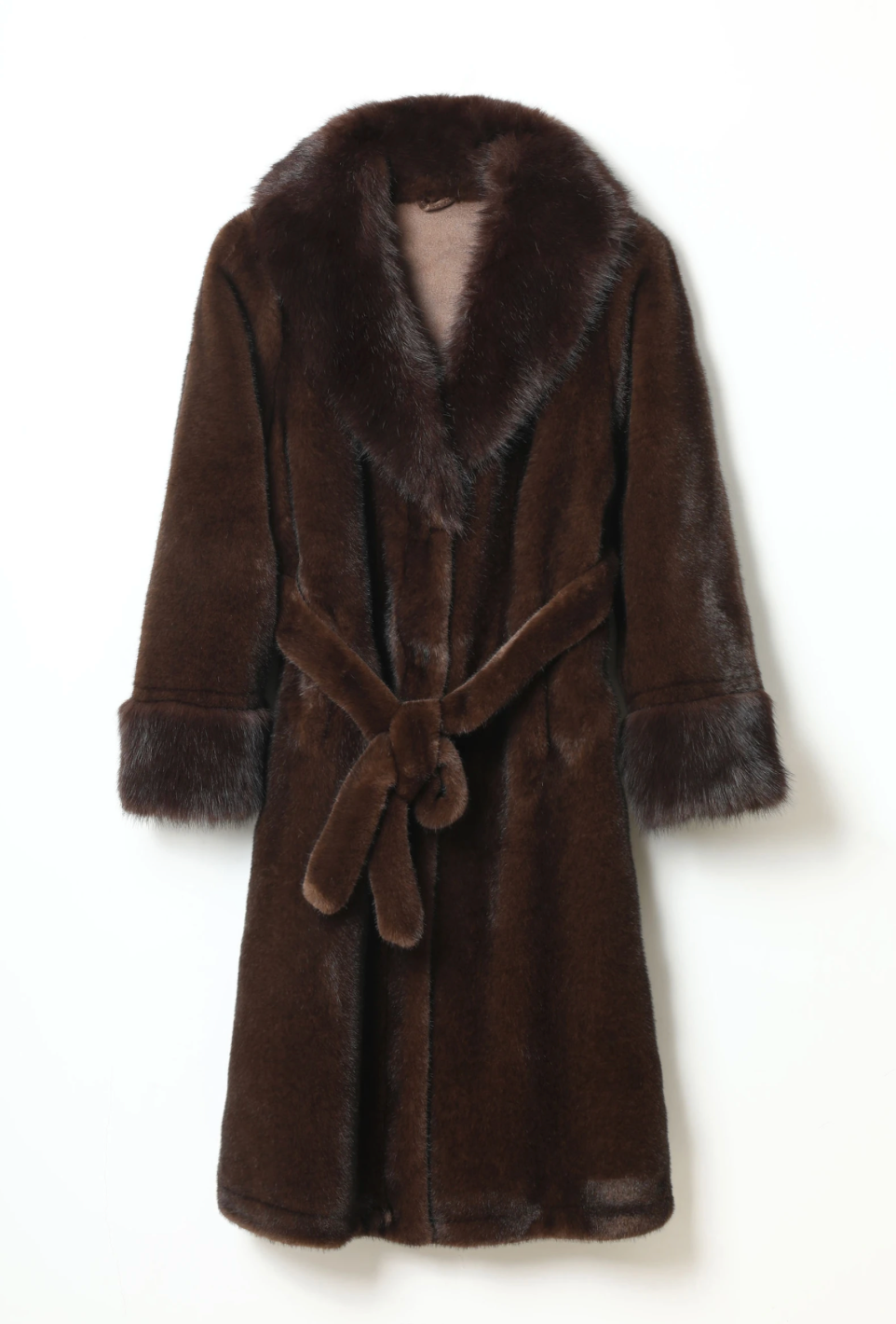 Manteau long en fourrure